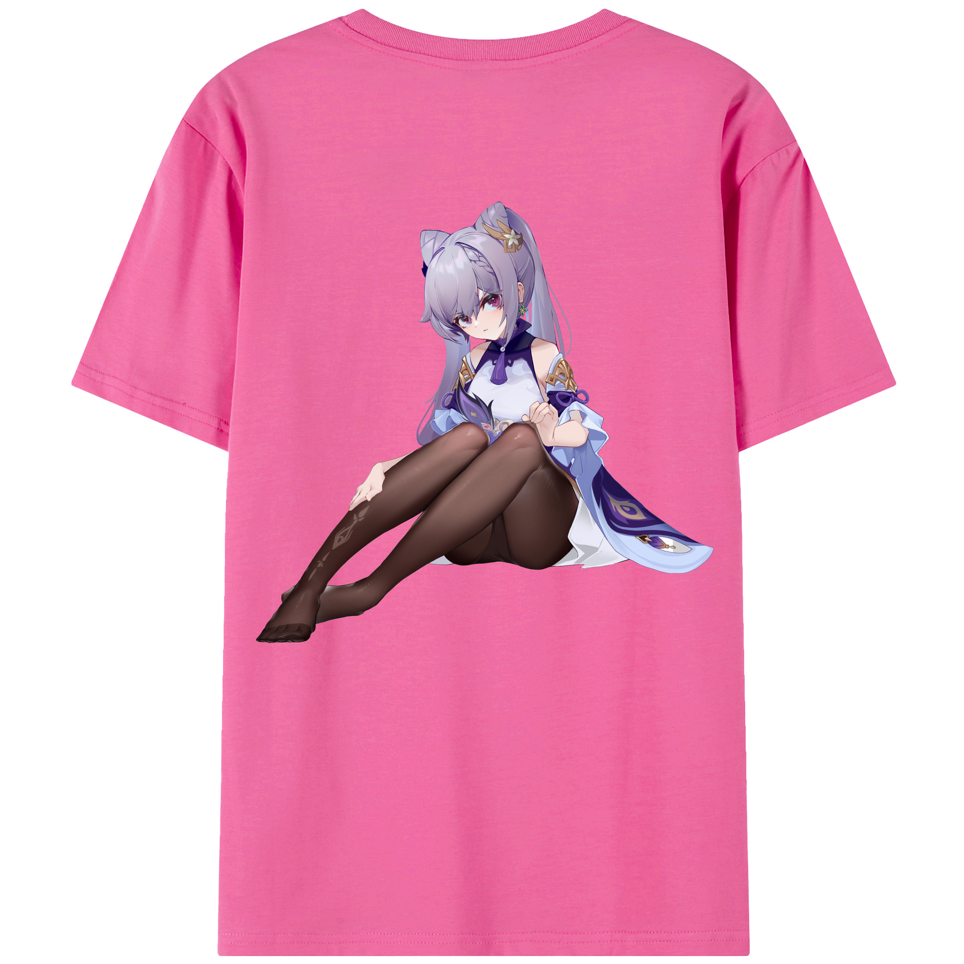 げんし神 刻晴 こくせい genshin Kokusei レディース半袖Tシャツ(バックプリント)
